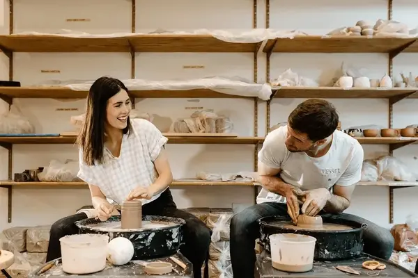 A pottery class date
