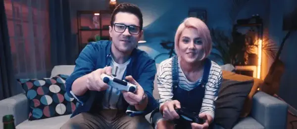 Playing video games together