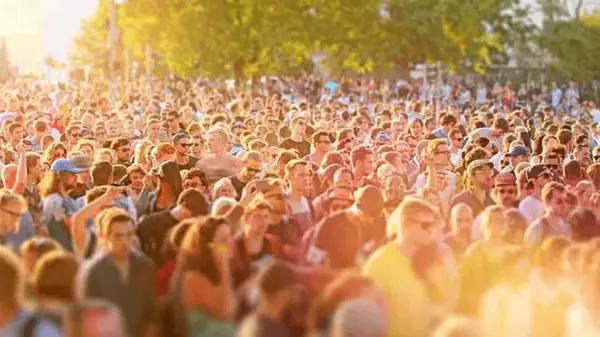 Standing in crowds