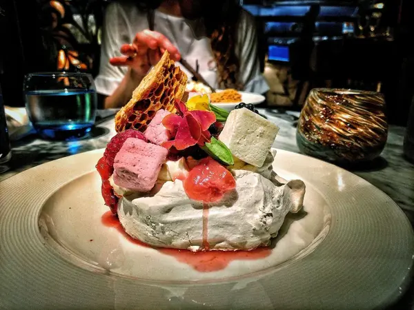 Dessert ice cream meringue