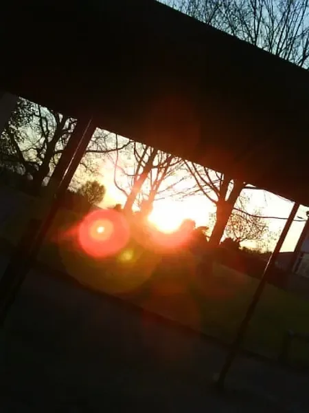 One of my 1st sunset photo on a very old camera phone