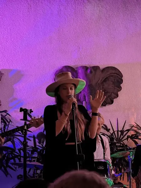 My friend performing